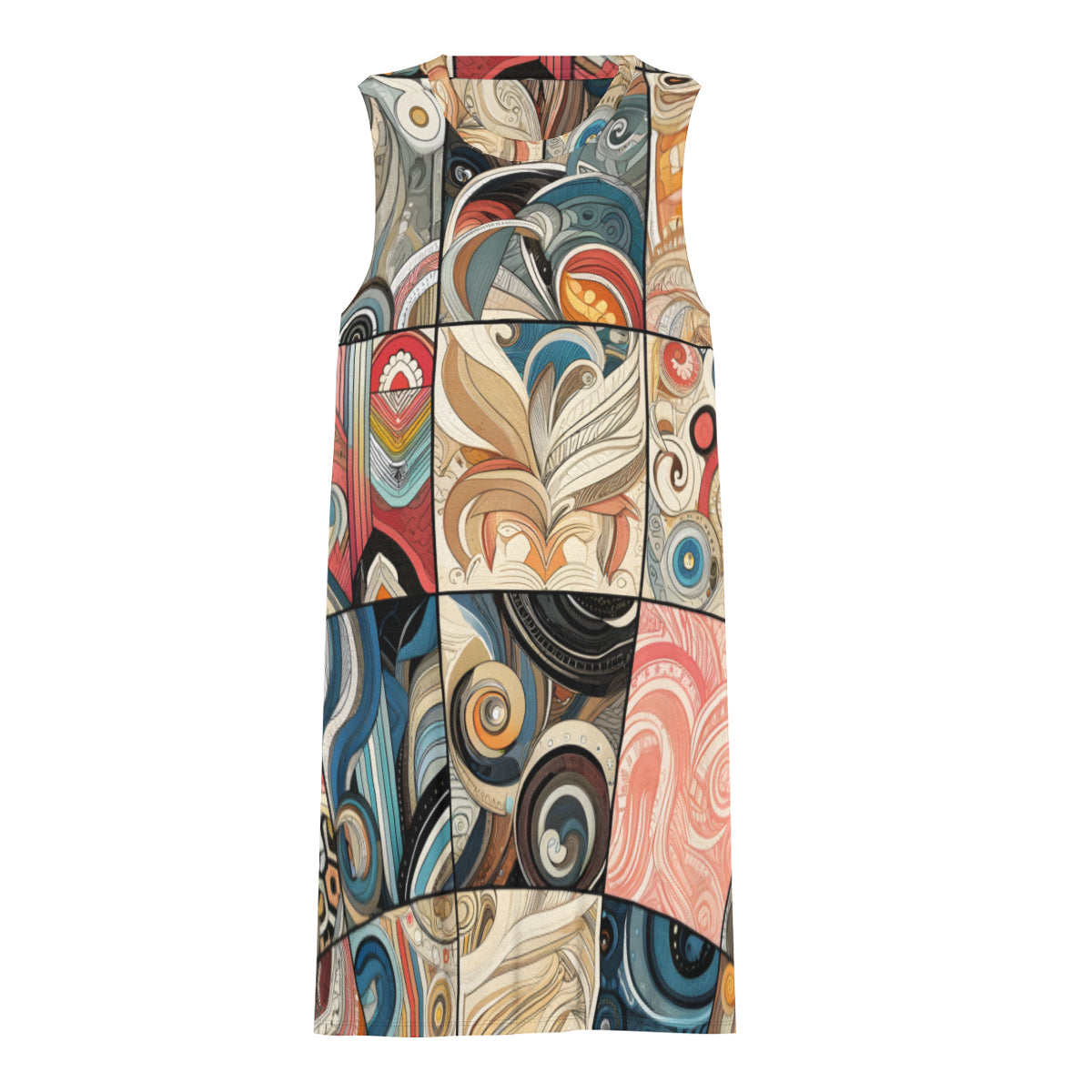 Abstract Women's Casual Dress | Polyester