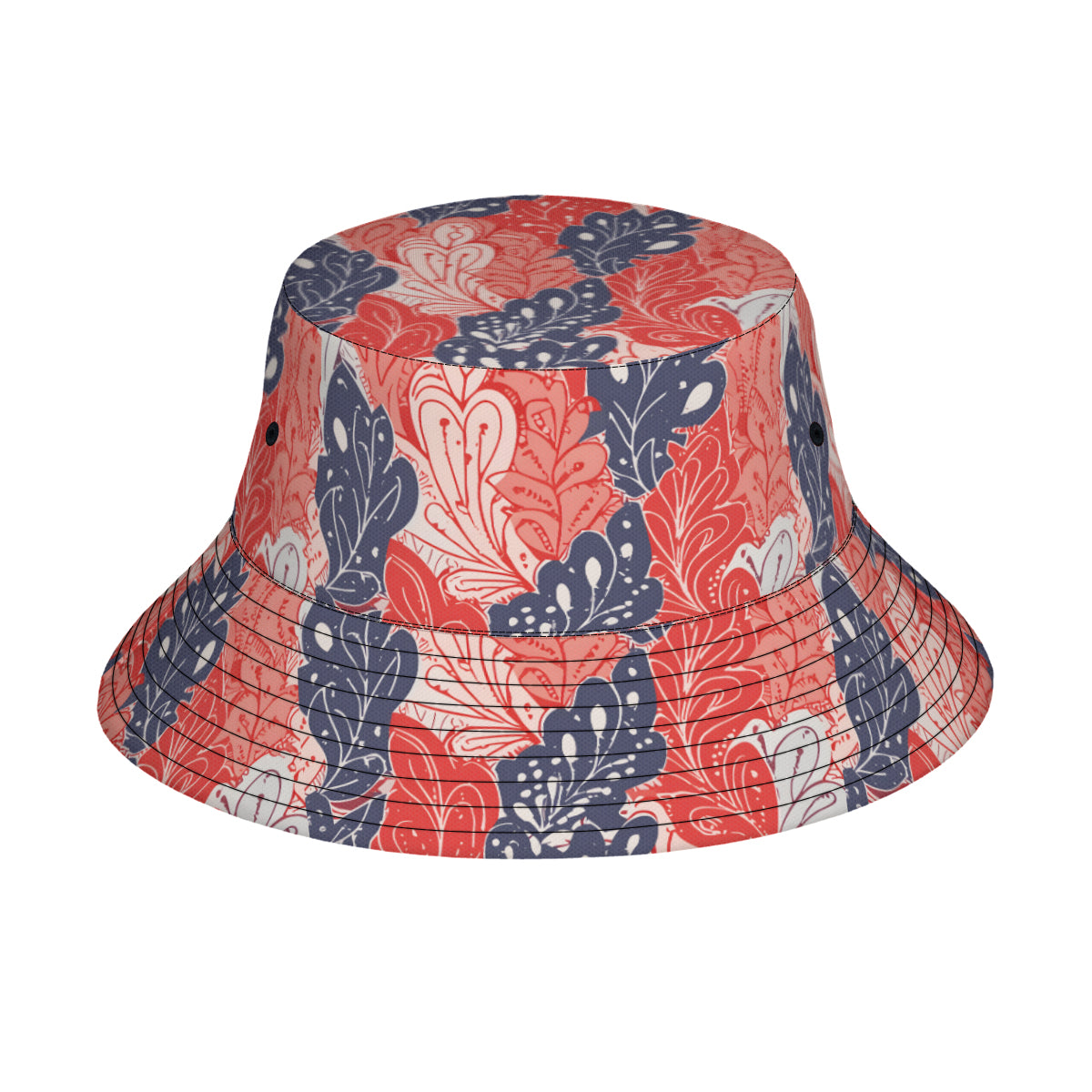 Abstract Denim Double-Sided Unisex Polyester Bucket Hat