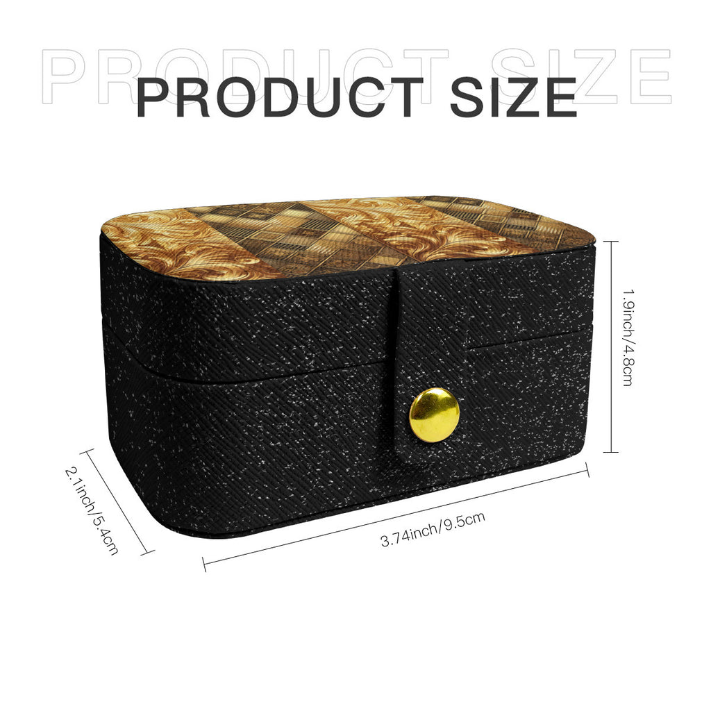 Golden Style Personalized Portable Jewelry Box