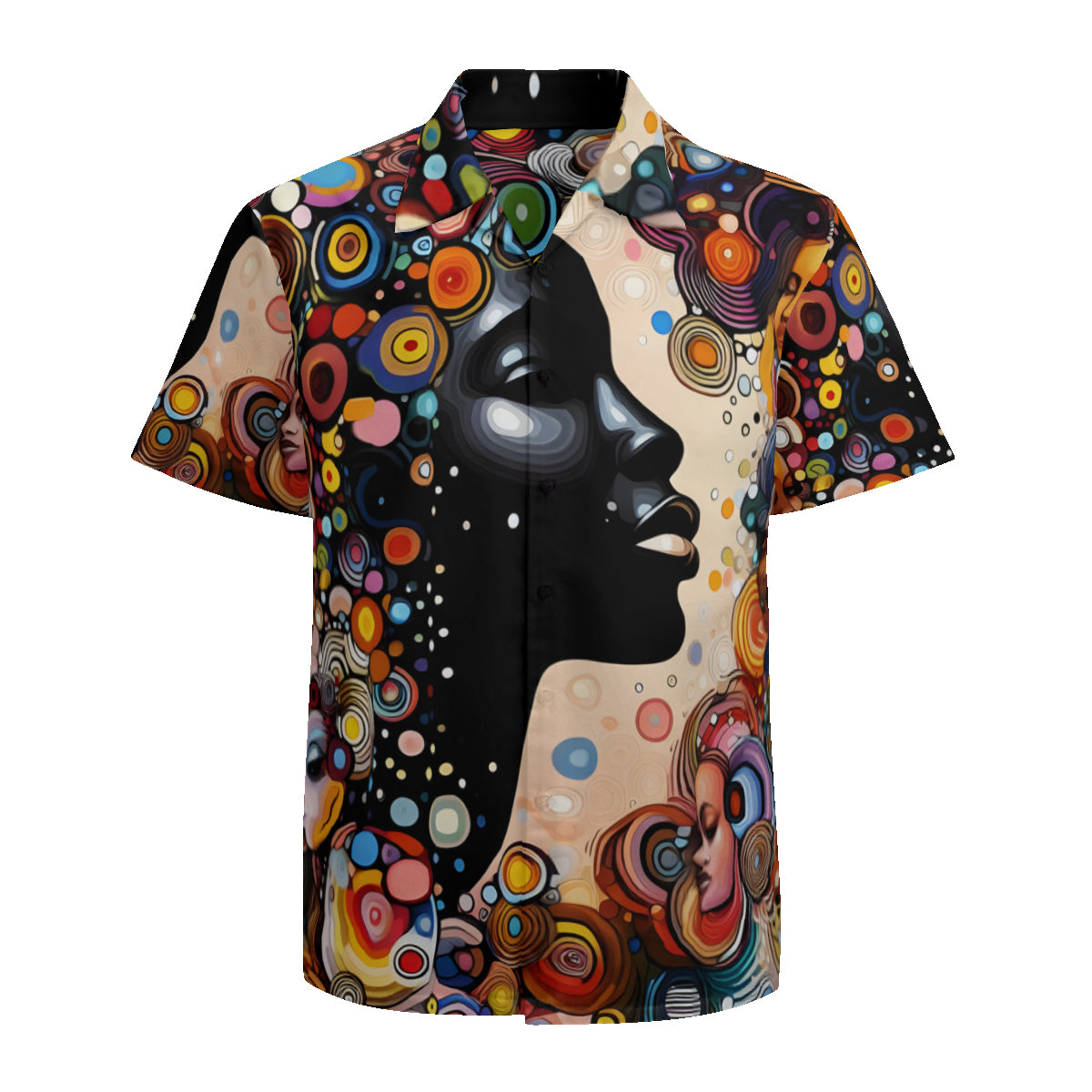 Abstract Afrocentric Short Sleeves Men's Shirt