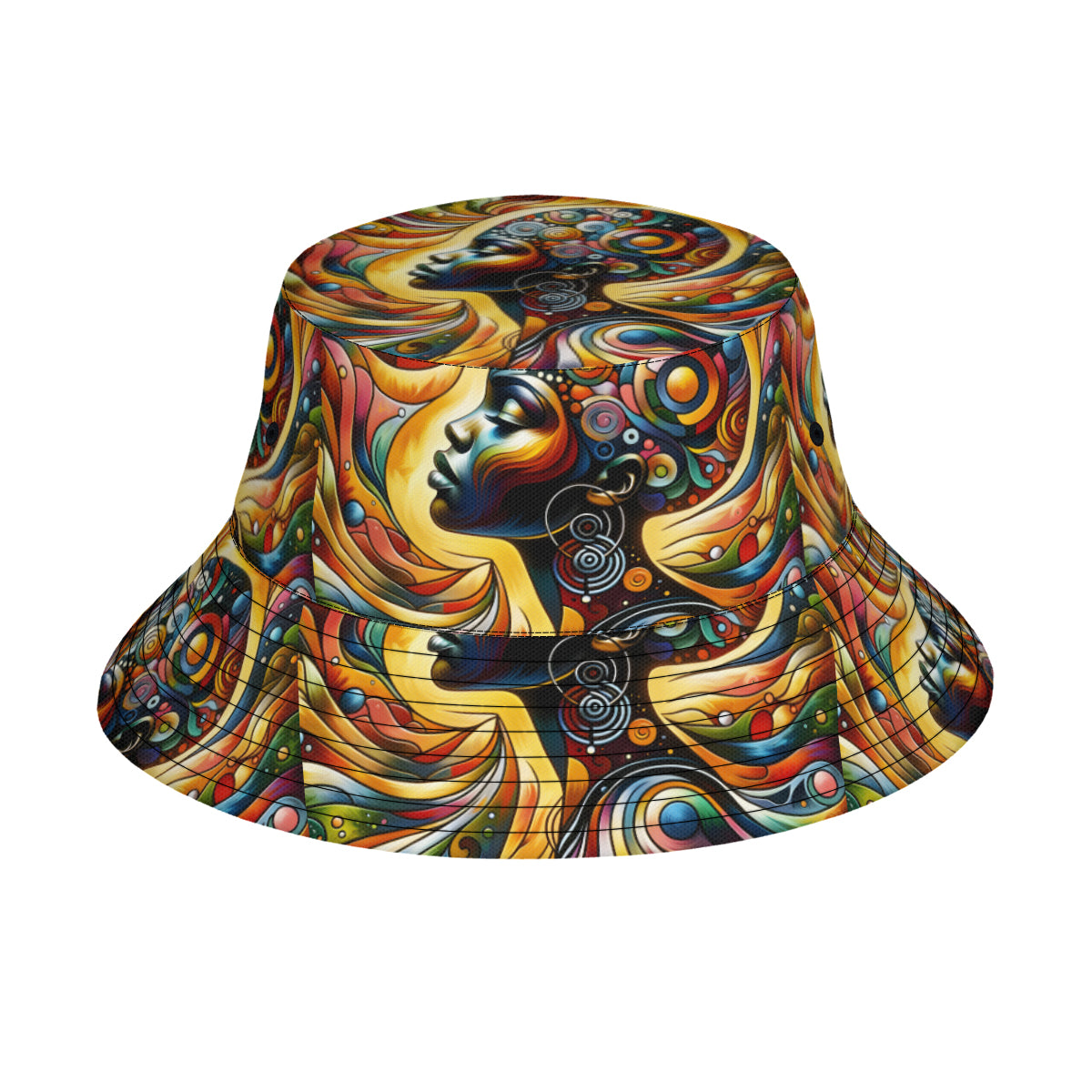 Afrocentric Double-Sided Unisex Polyester Bucket Hat