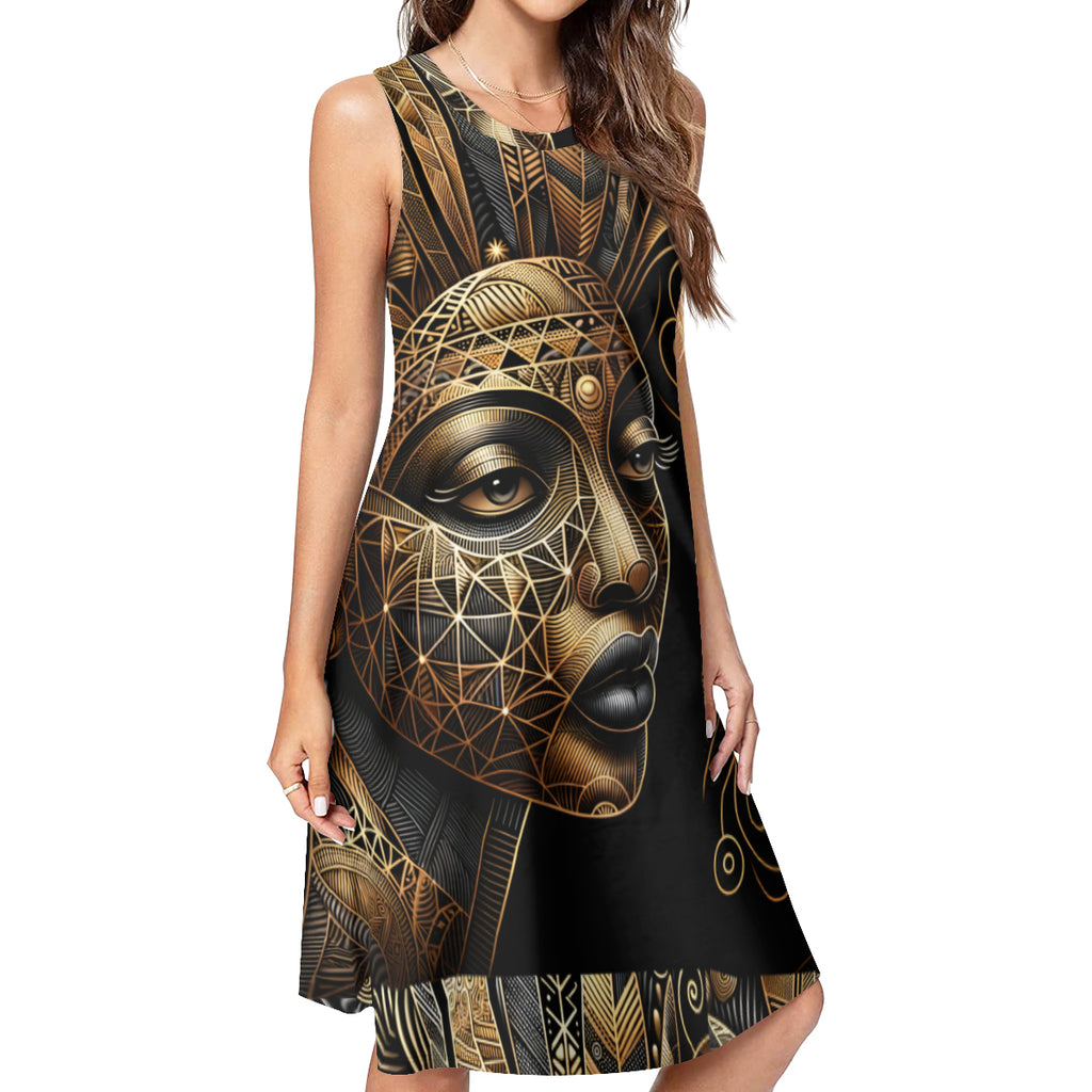Afrocentric Women's Casual Dress | Polyester