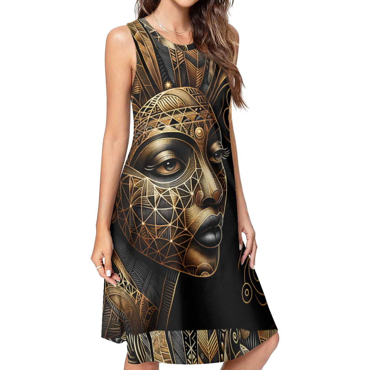 Afrocentric Women's Casual Dress | Polyester