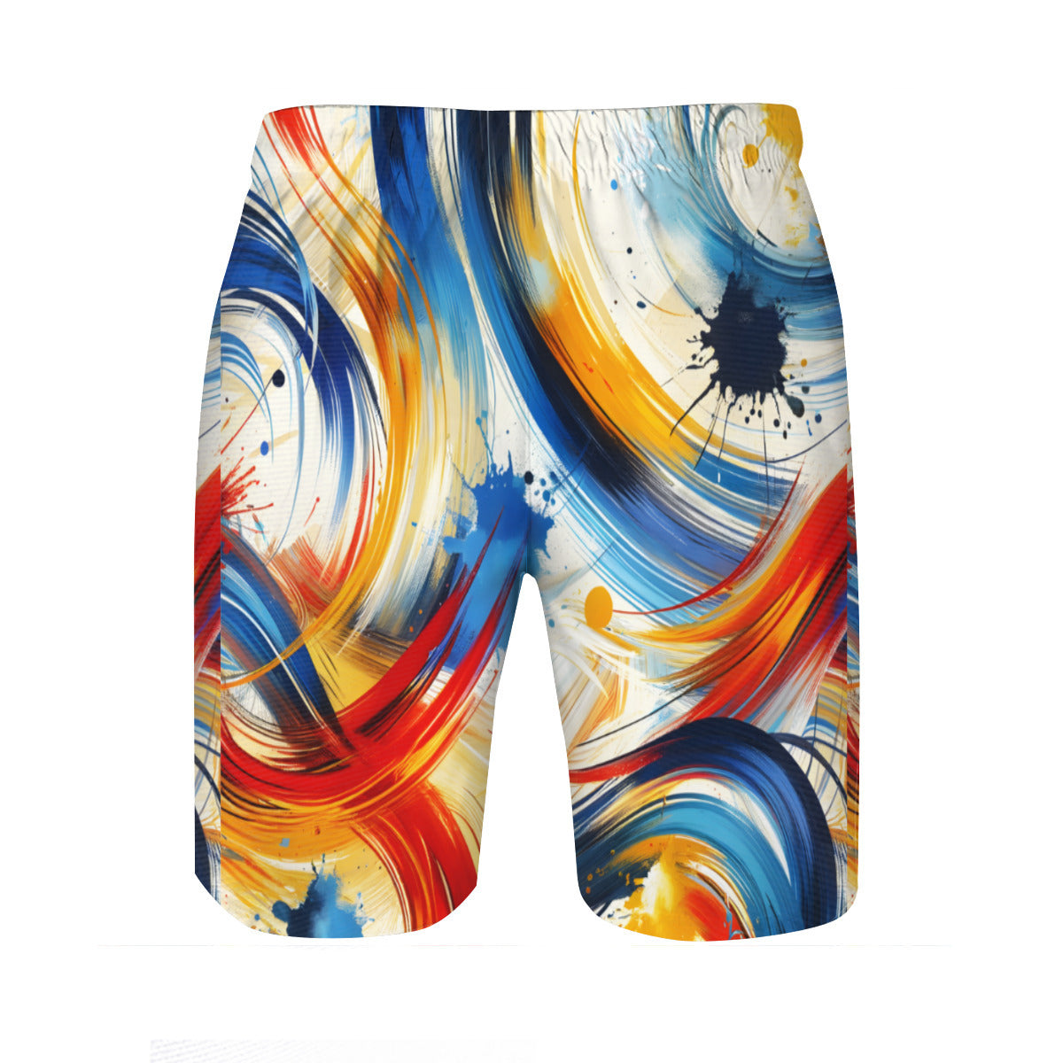 Abstract Men's Beach Shorts (Not Mesh Lined) | Polyester
