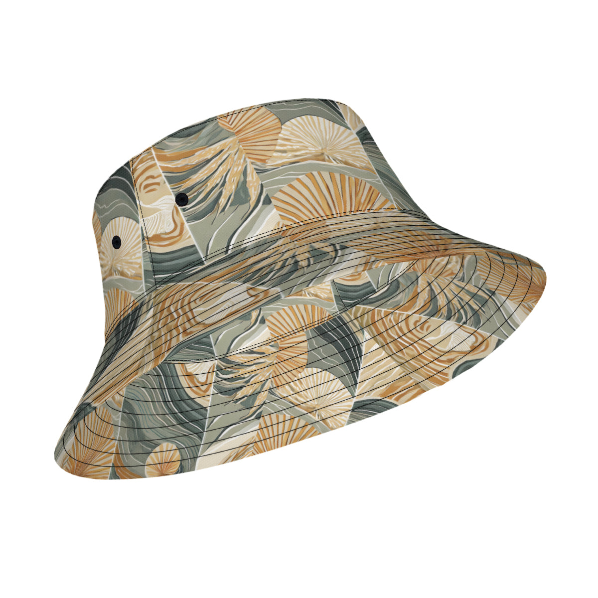 Minimalistic Tropical Double-Sided Unisex Polyester Bucket Hat