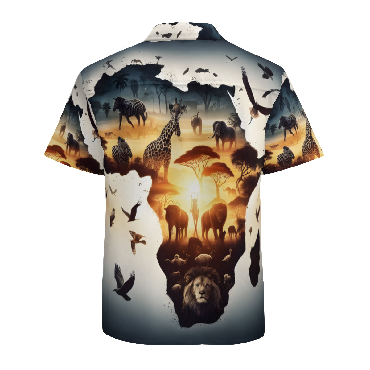 Africa Short Sleeves Men's Shirt