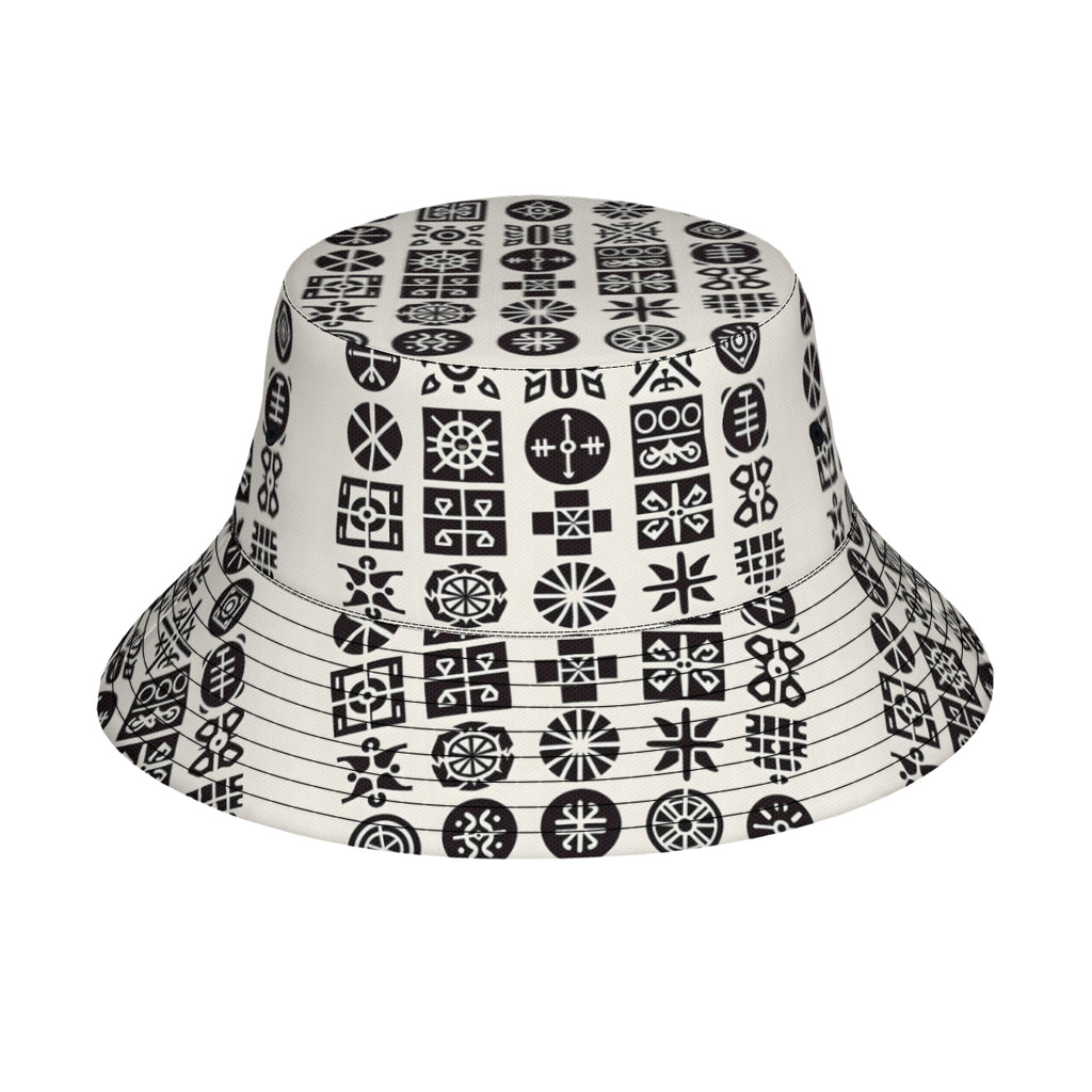 African Motifs Double-Sided Unisex Polyester Bucket Hat