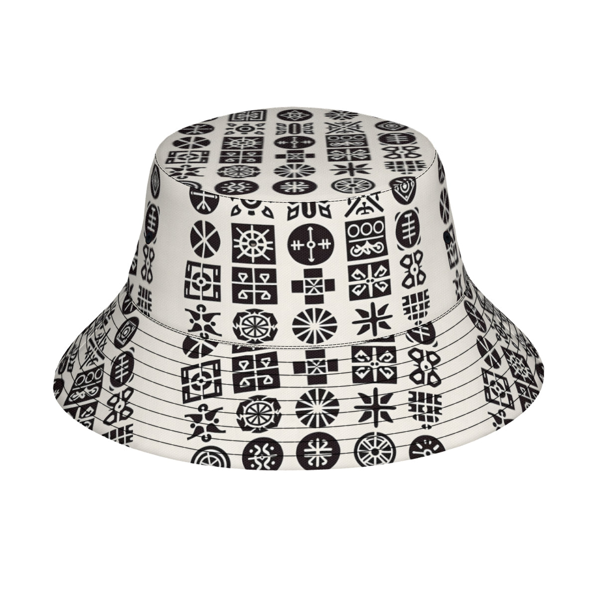 African Motifs Double-Sided Unisex Polyester Bucket Hat