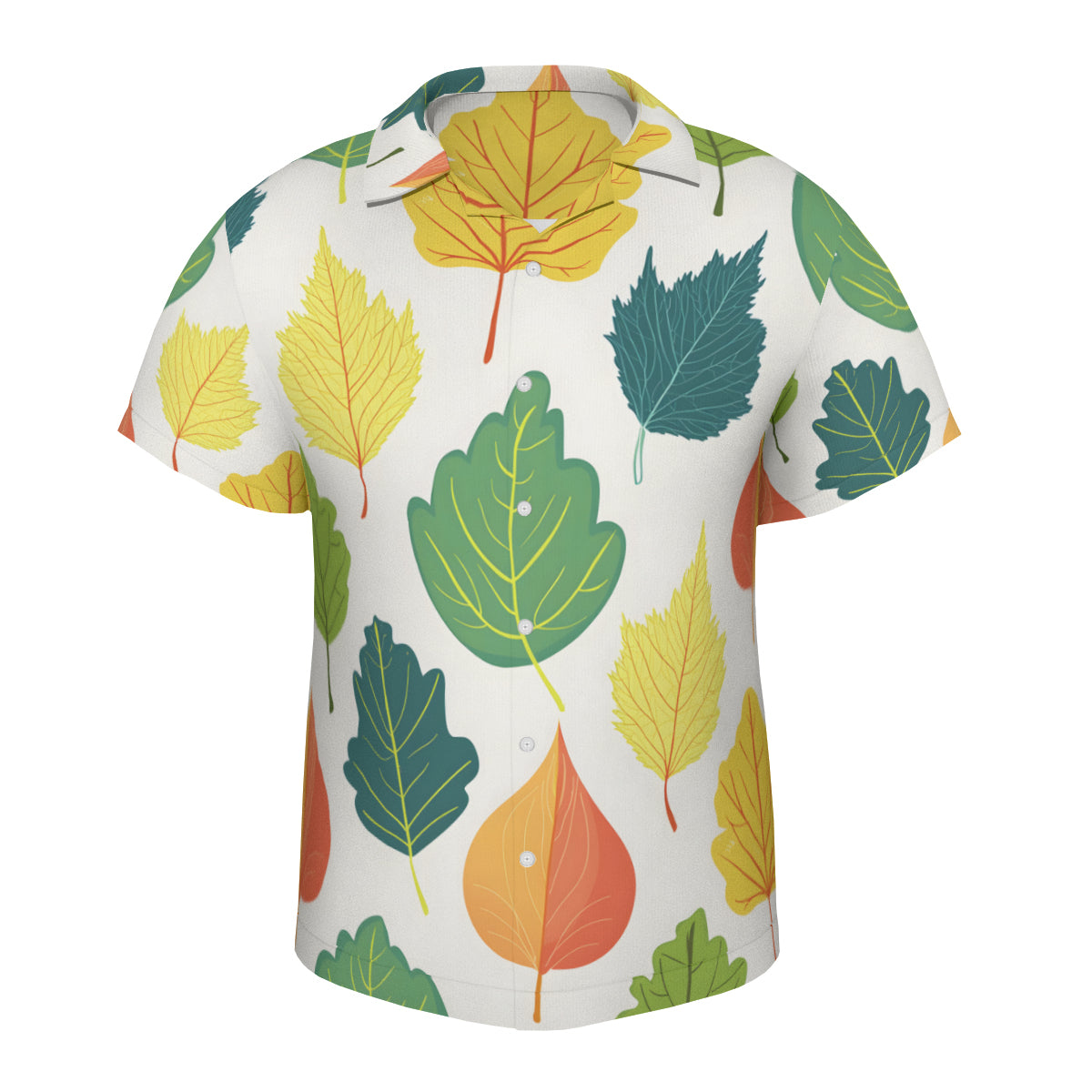 Autumn Floral Short Sleeves Men's Shirt