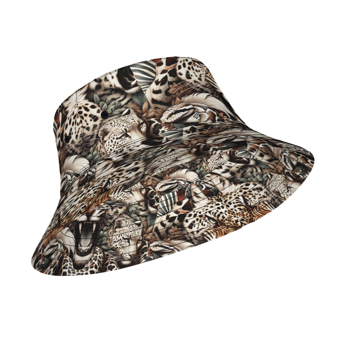 Tiger Double-Sided Unisex Polyester Bucket Hat