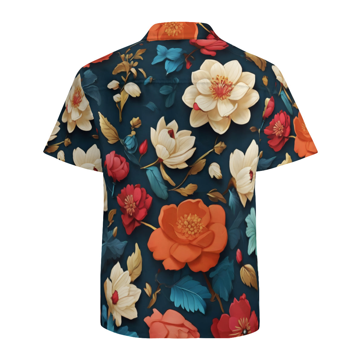 Floral Short Sleeves Men's Shirt