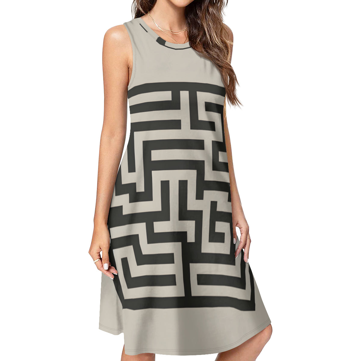 Minimalistic Women's Casual Dress | Polyester