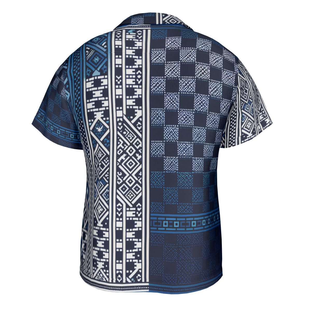 Blue Short Sleeves Men's Shirt