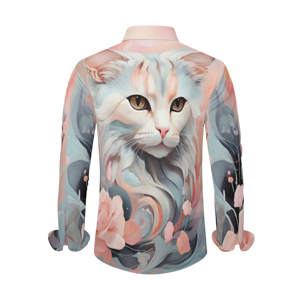Cat Long Sleeves Men's Shirt