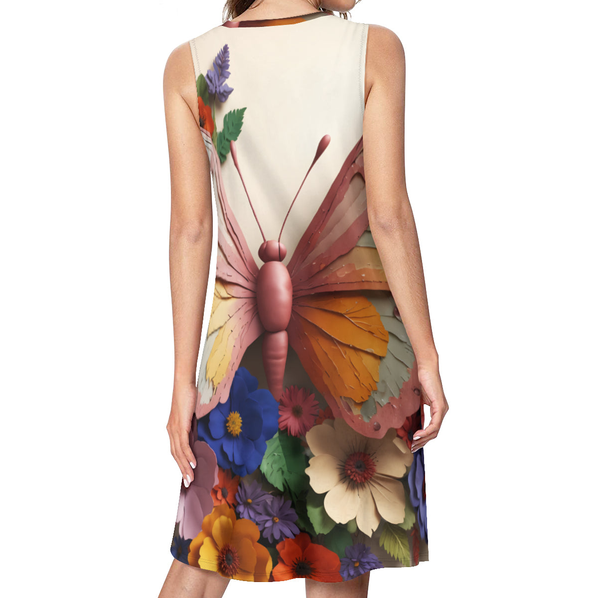 Butterfly Women's Casual Dress | Polyester