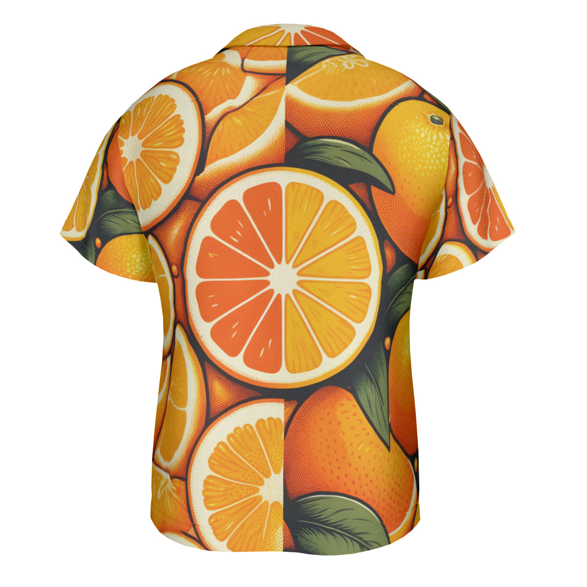 Orange Short Sleeves Men's Shirt