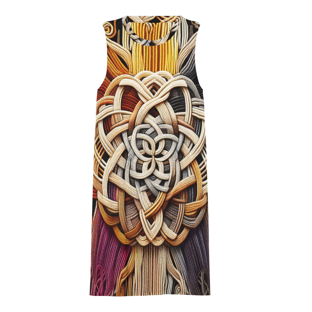 Interwoven Thread Design Women's Casual Dress | Polyester