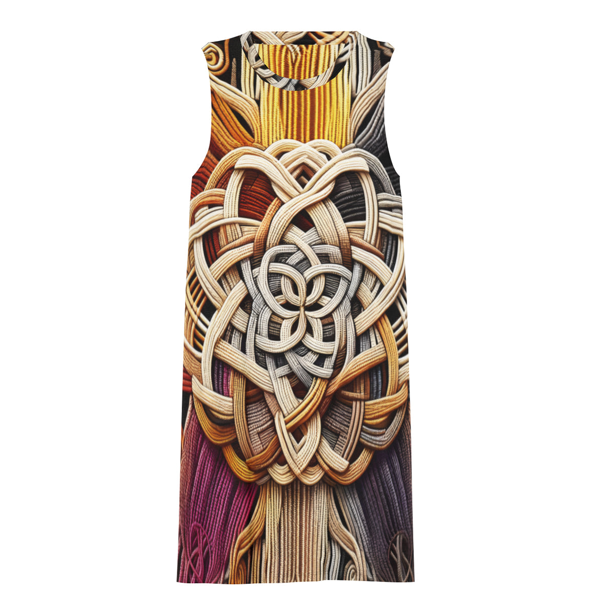 Interwoven Thread Design Women's Casual Dress | Polyester