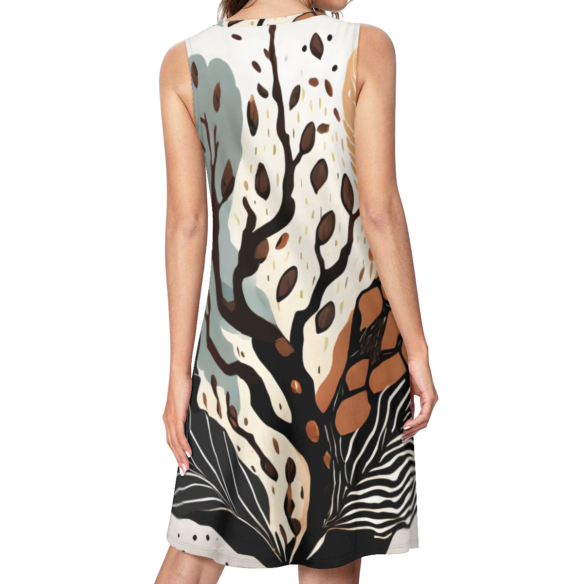 African Tree Women's Casual Dress | Polyester