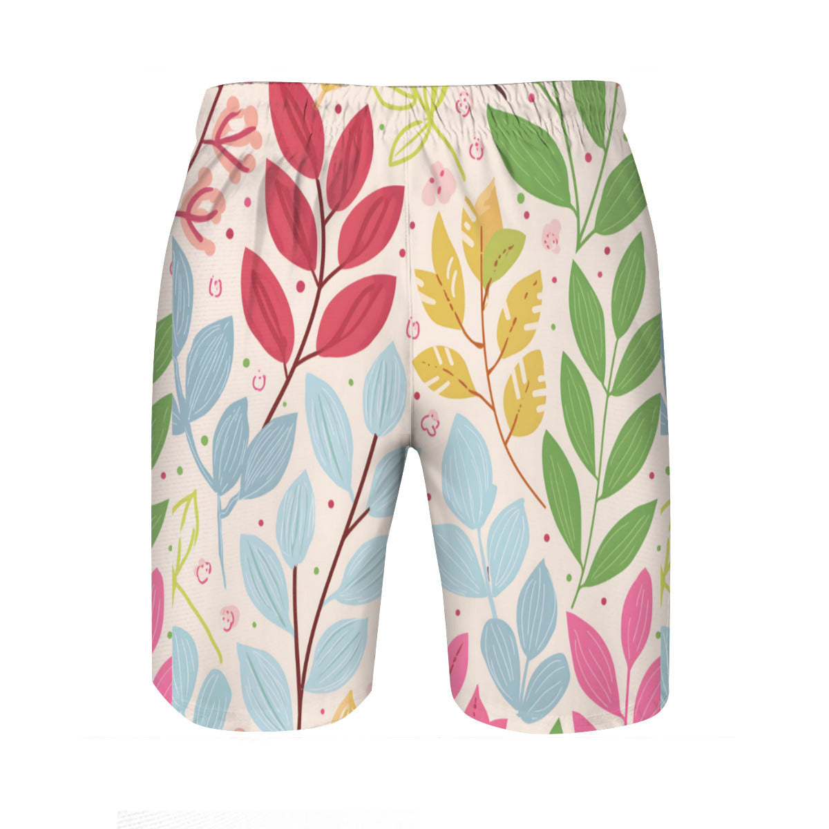 Plant Leaves Men's Beach Shorts (Not Mesh Lined) | Polyester