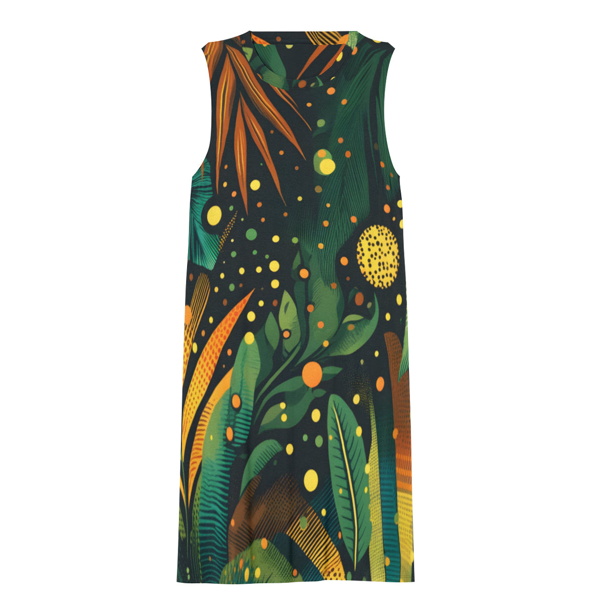 Tropical Vibe Women's Casual Dress | Polyester