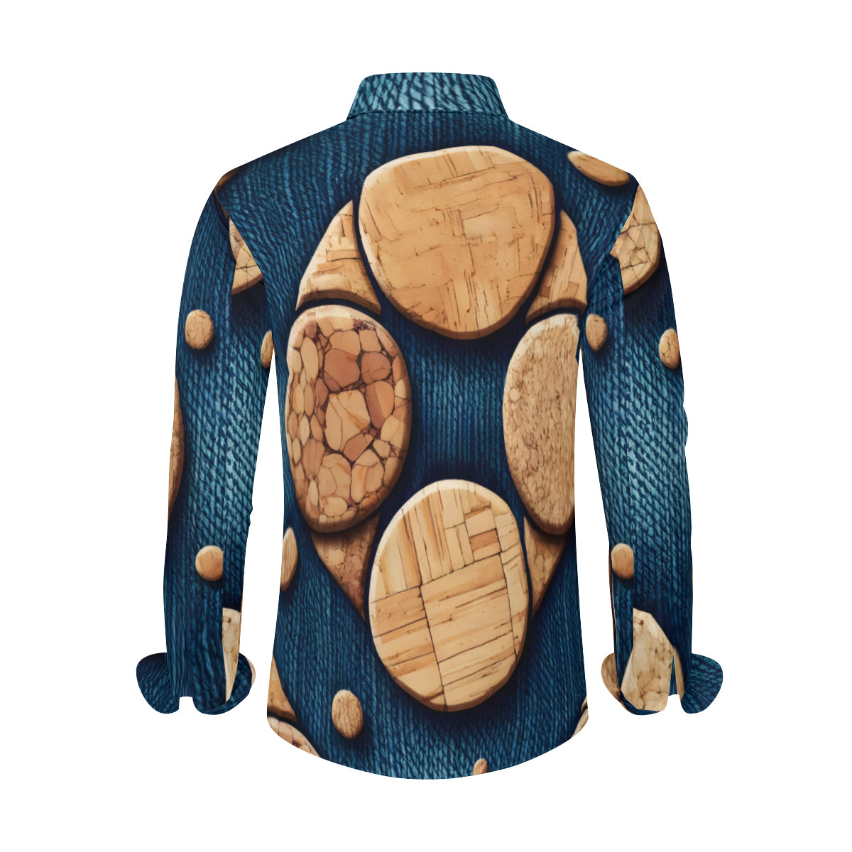 Blue Cork Men's Classic Long-Sleeved Shirt | Polyester