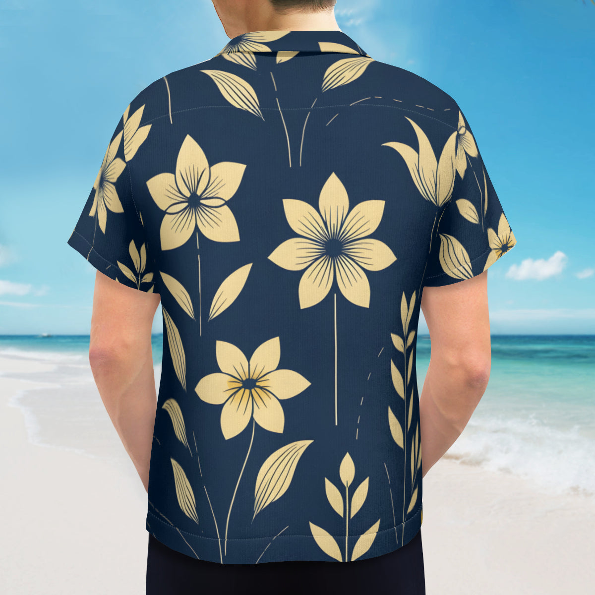 Tropical Floral Short Sleeves Men's Shirt