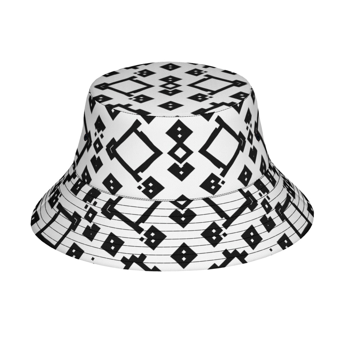 Black And White Double-Sided Unisex Polyester Bucket Hat