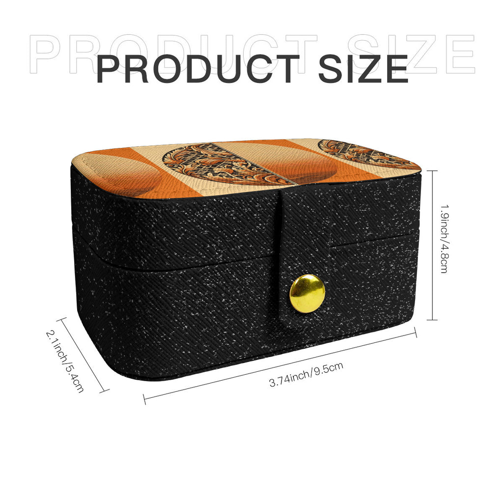 Orange Style Personalized Portable Jewelry Box