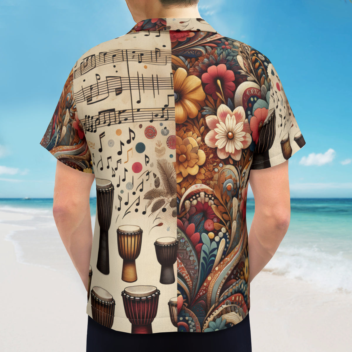 African Drums Short Sleeves Men's Shirt