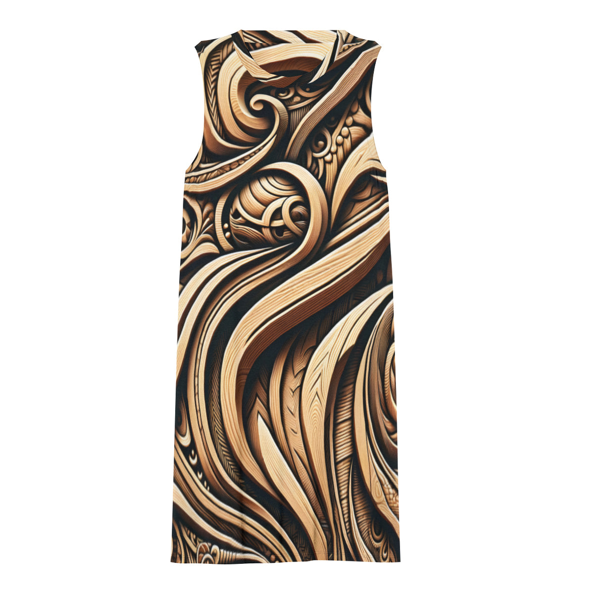 Abstract Carving Women's Casual Dress | Polyester