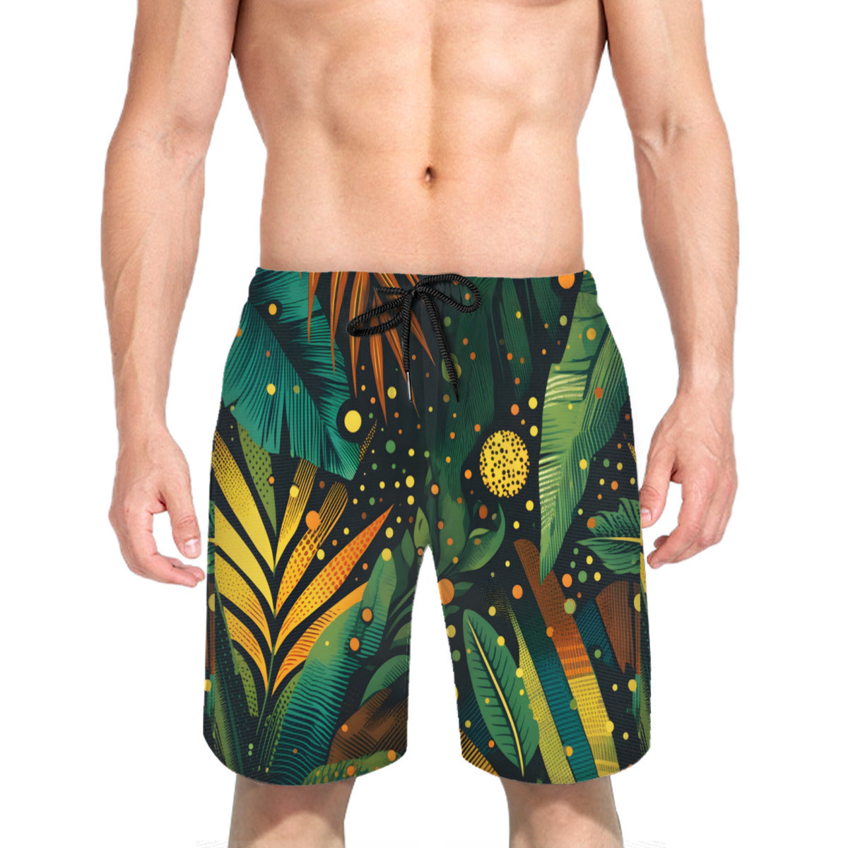 Tropical Men's Beach Shorts (Not Mesh Lined) | Polyester