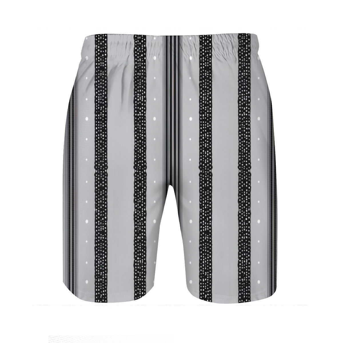 Abstract Stripes Men's Beach Shorts (Not Mesh Lined) | Polyester