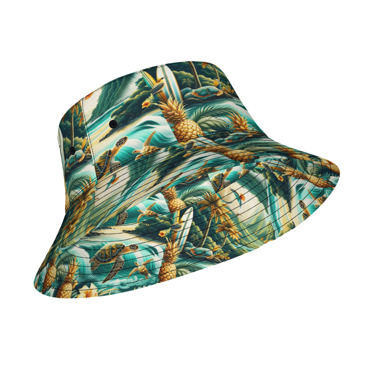 Sea World Double-Sided Unisex Polyester Bucket Hat
