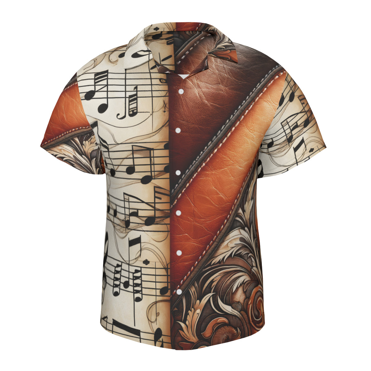 Musical Leather Harmony  Short Sleeves Men's Shirt