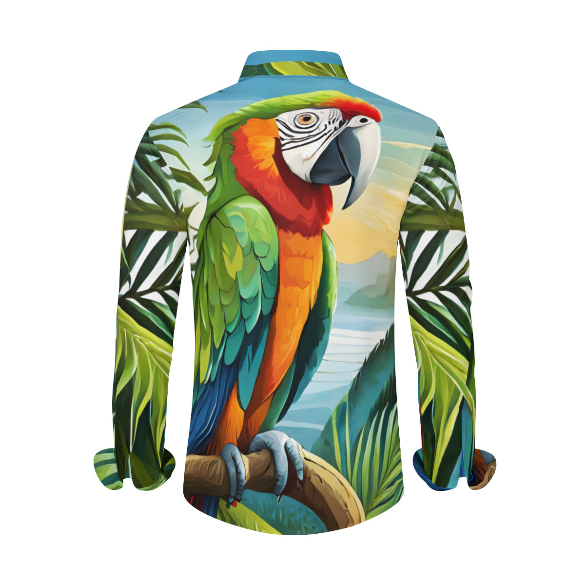 Parrot Men's Classic Long-Sleeved Shirt | Polyester
