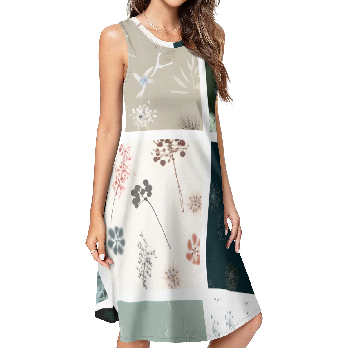 Floral Women's Casual Dress | Polyester