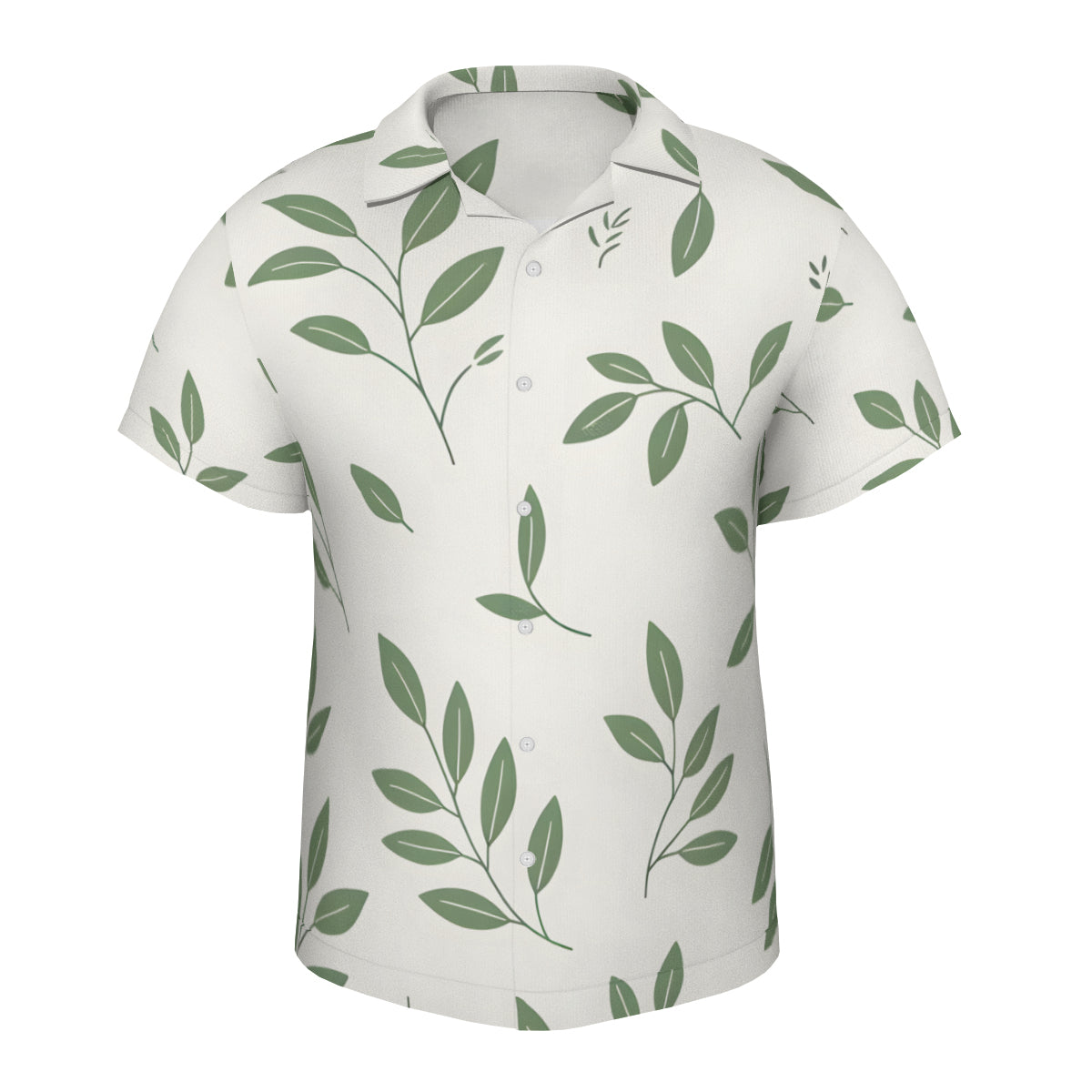 Abstract Floral Short Sleeves Men's Shirt