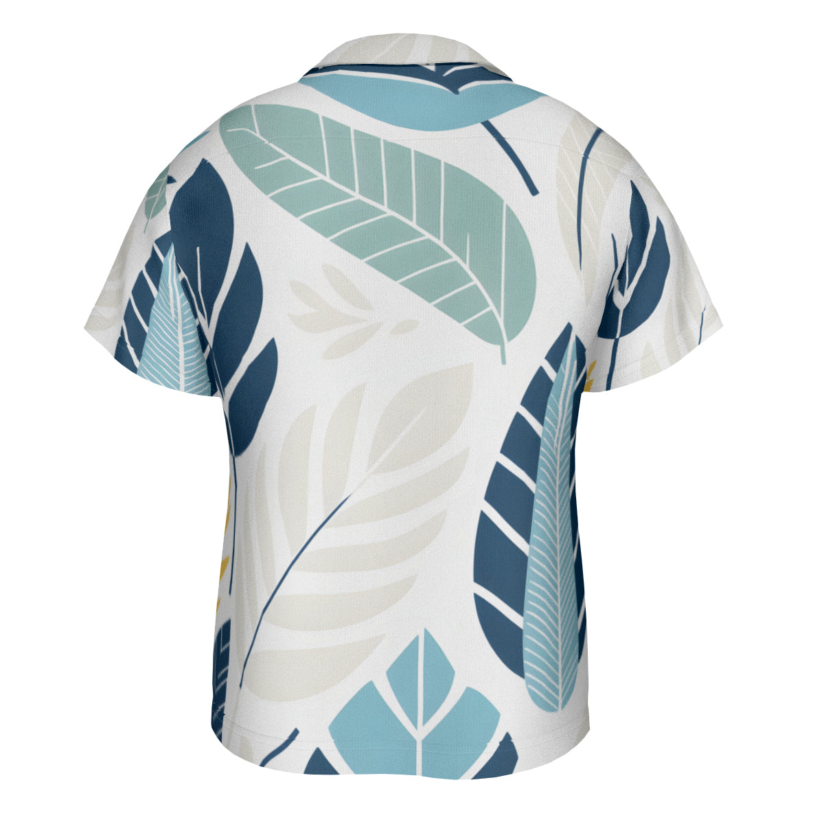 Tropical Leaf Short Sleeves Men's Shirt