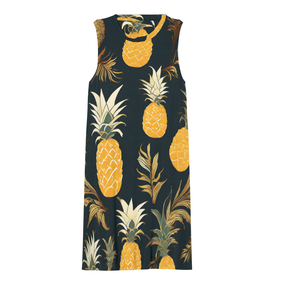 Pineapple Women's Casual Dress | Polyester