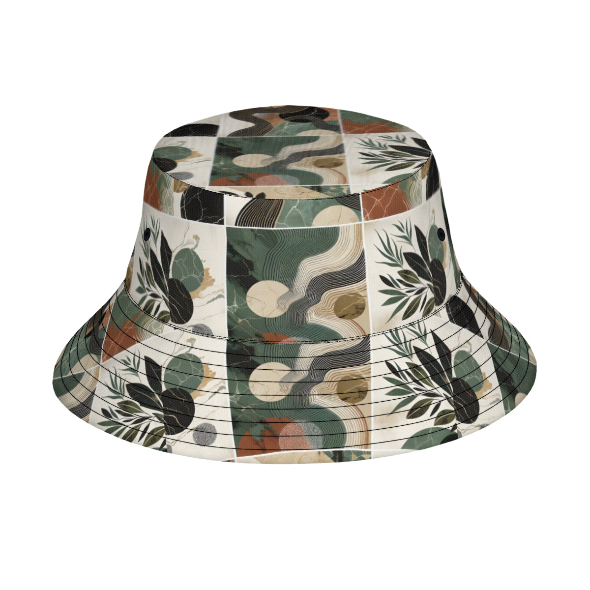 Abstract Pattern Double-Sided Unisex Polyester Bucket Hat