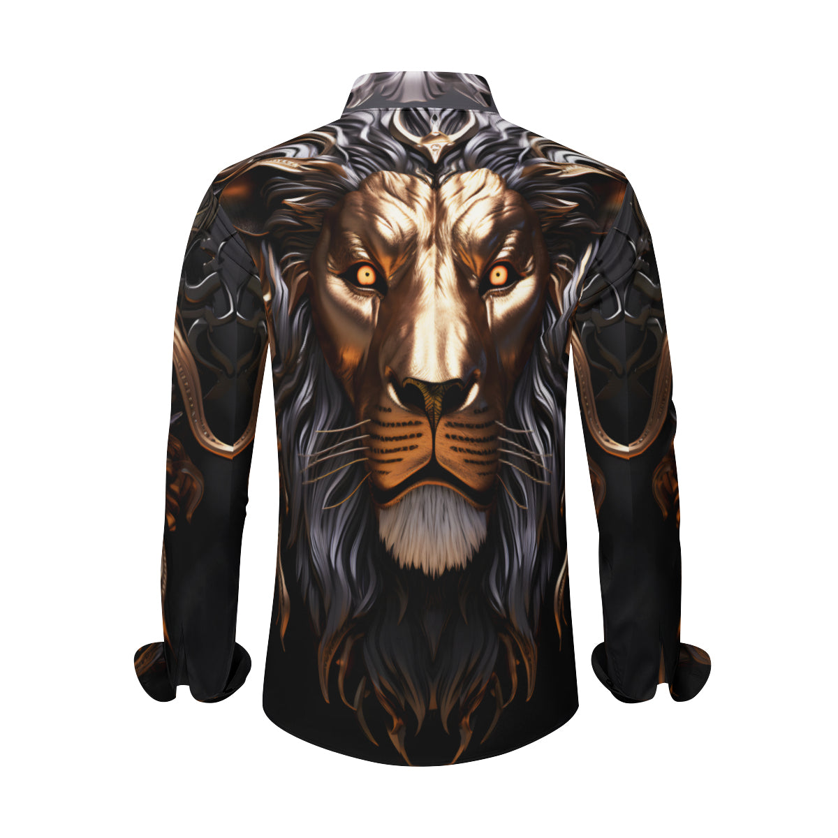 Metallic Lion Long Sleeves Men's Shirt