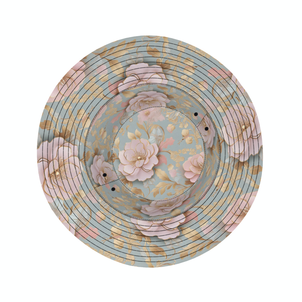 Floral Double-Sided Unisex Polyester Bucket Hat