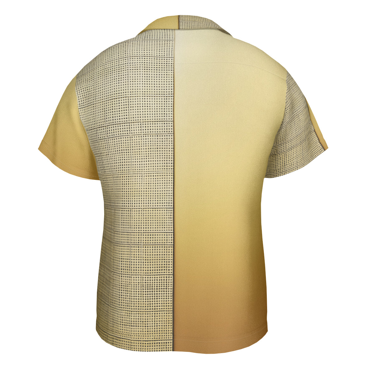 Minimal Gold Check Short Sleeves Men's Shirt