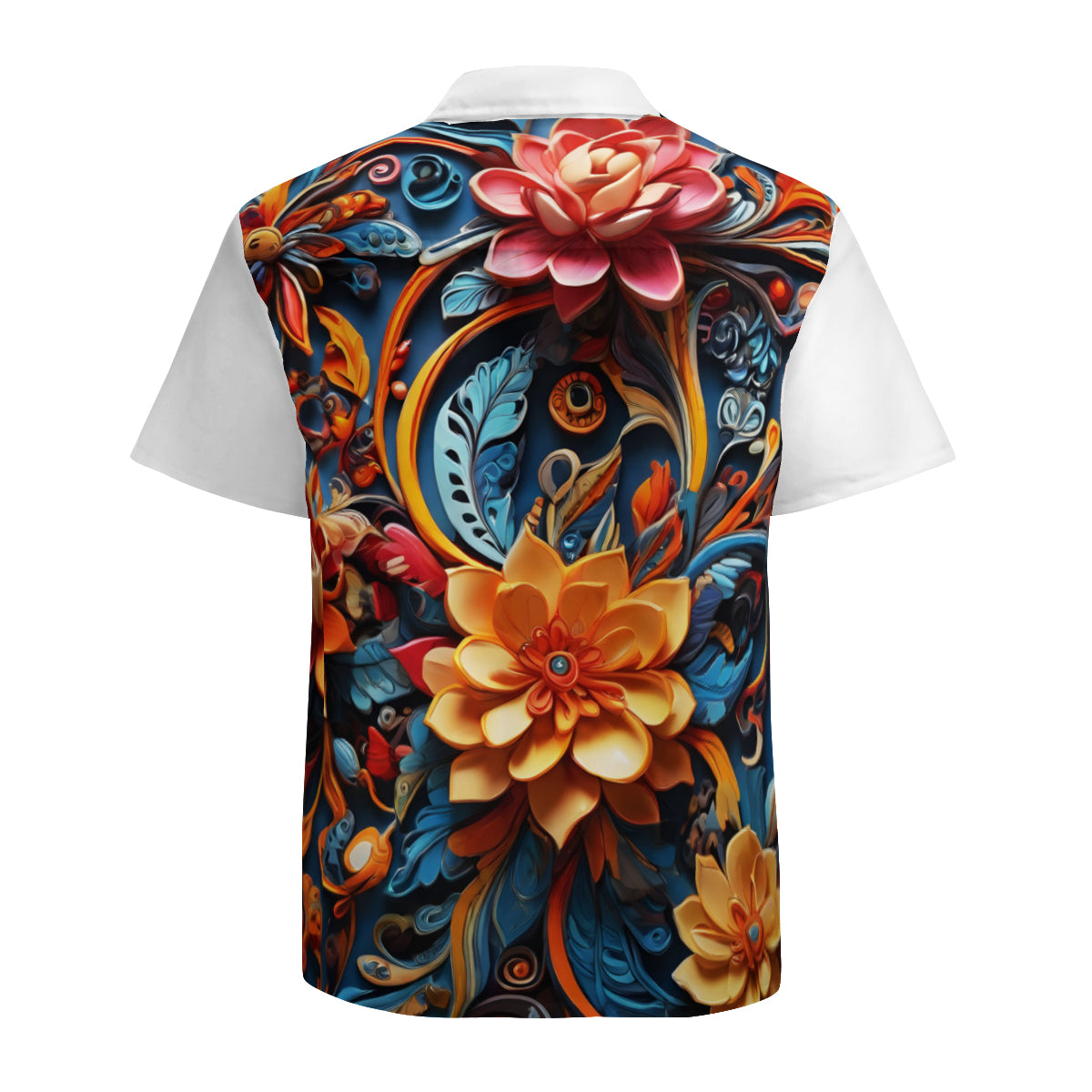 Floral Short Sleeves Men's Shirt