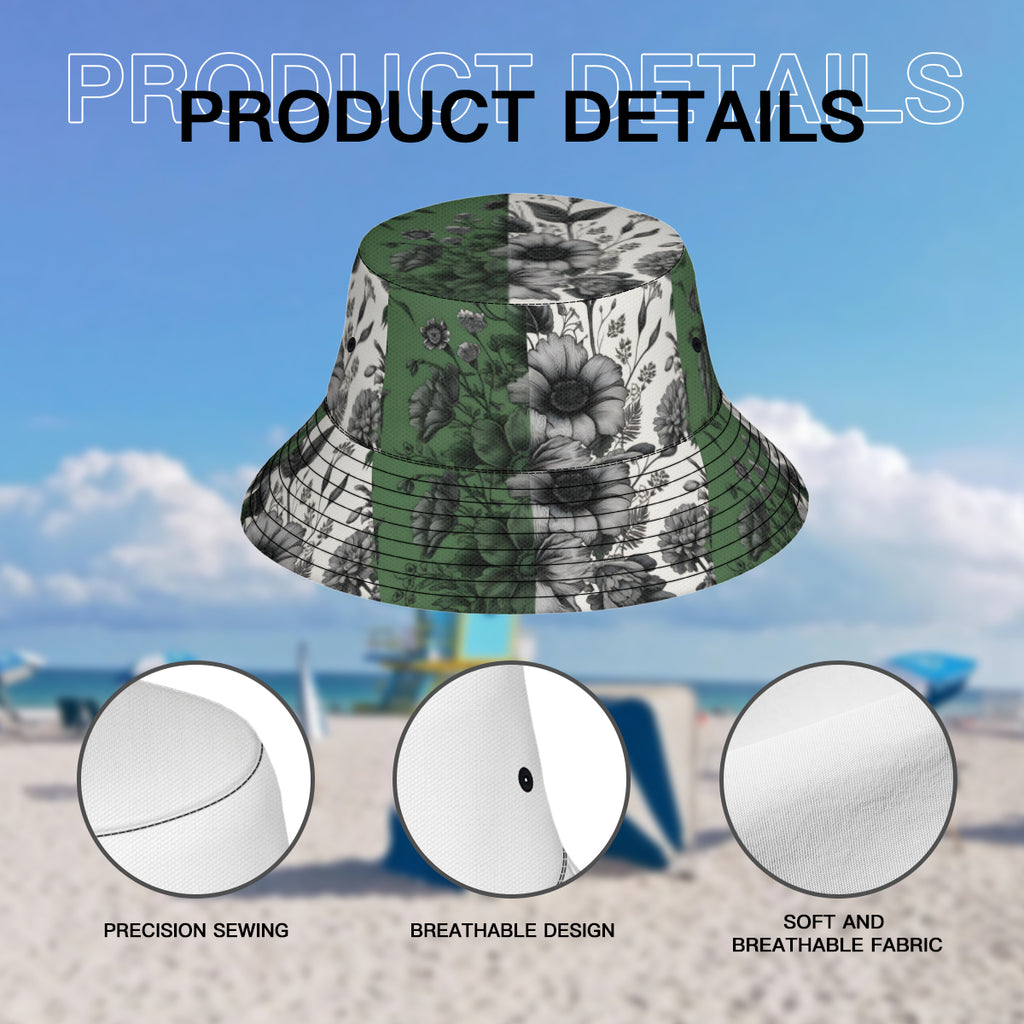 Botanicl Double-Sided Unisex Polyester Bucket Hat