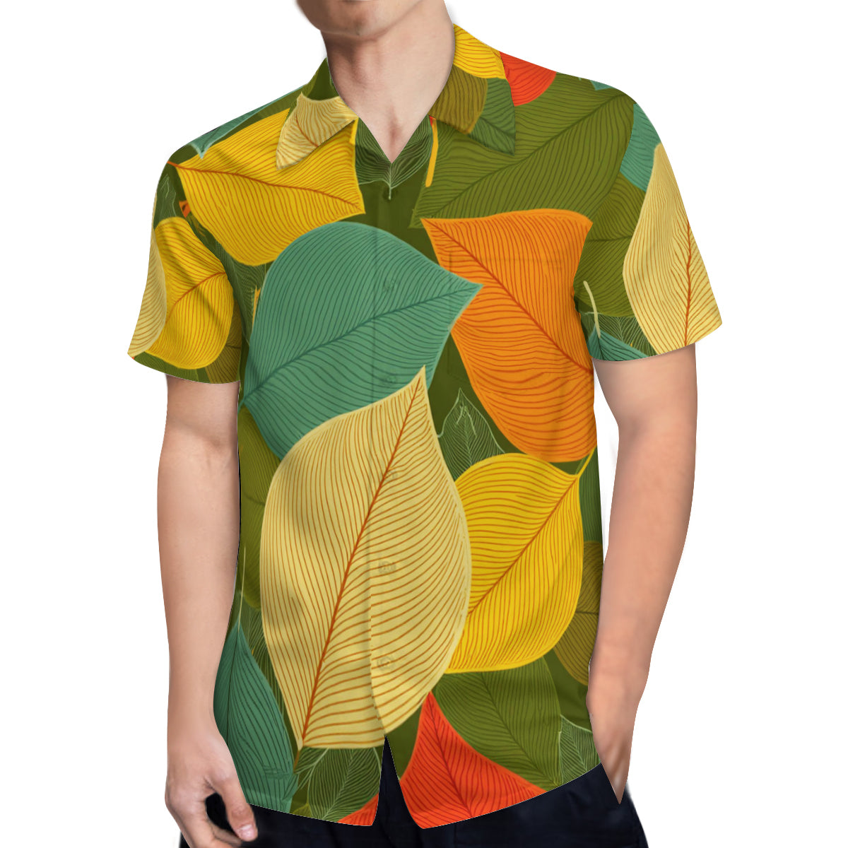 Autumn Floral Short Sleeve Shirt