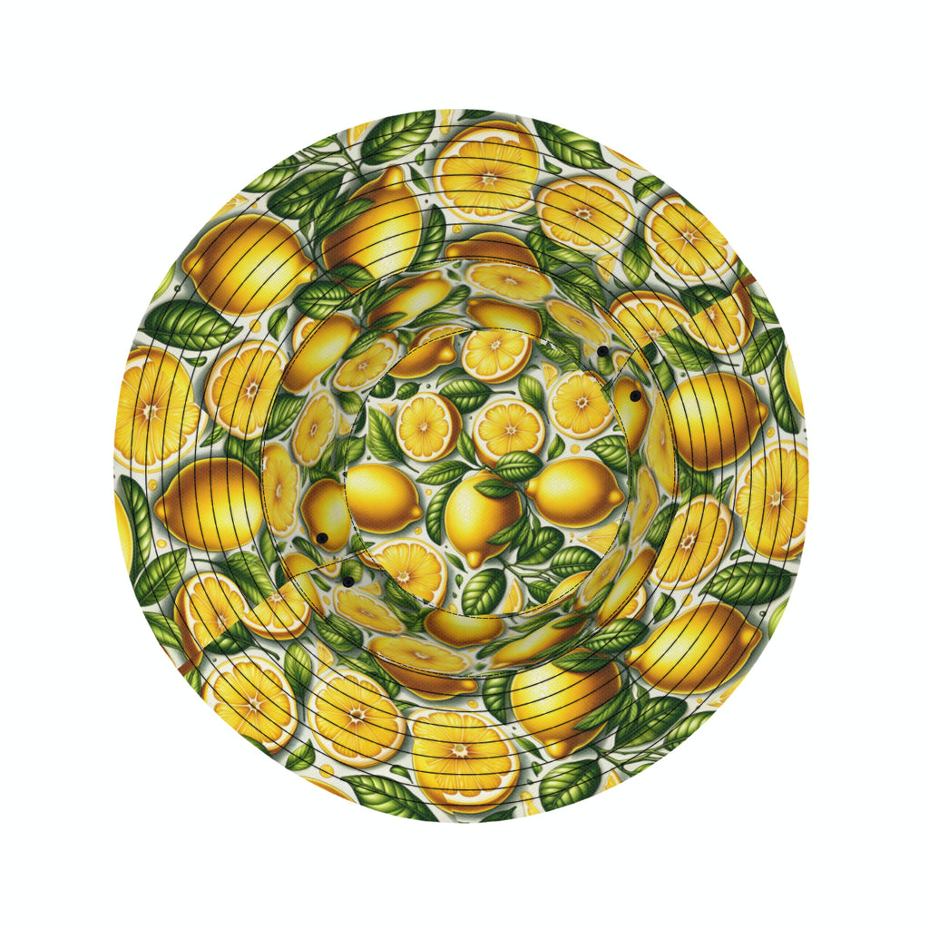 Vibrant Lemon Double-Sided Unisex Polyester Bucket Hat