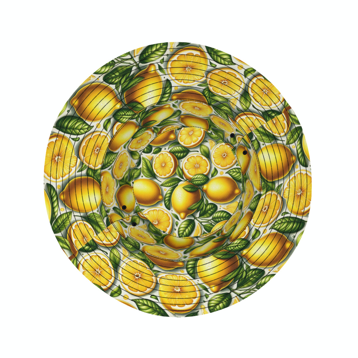Vibrant Lemon Double-Sided Unisex Polyester Bucket Hat