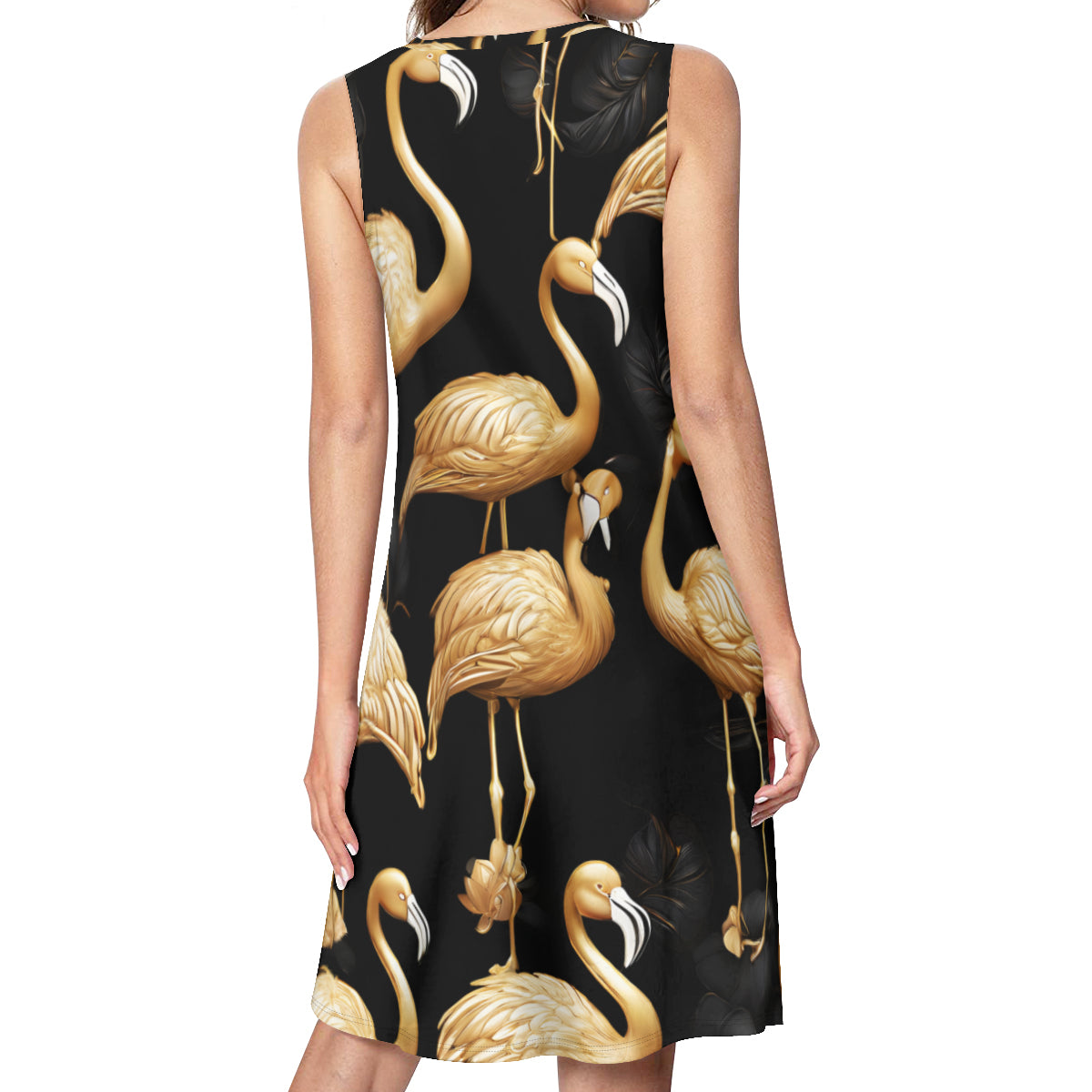 Golden Flamingo Women's Casual Dress | Polyester